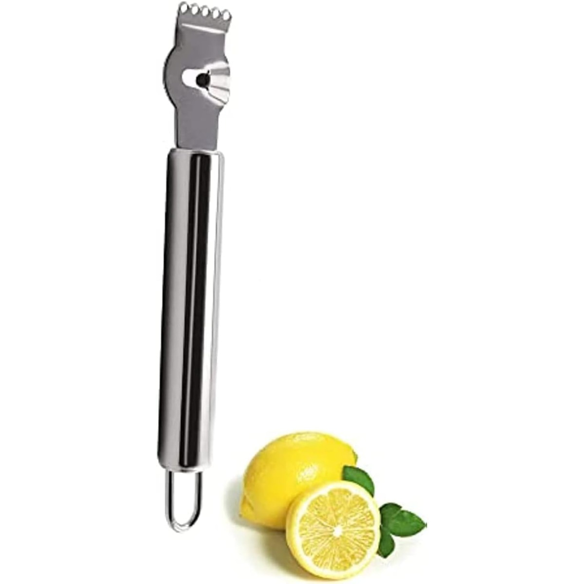 Silver Lemon Zester Tool/Corer - Peeler Channel Knife 评论和价格