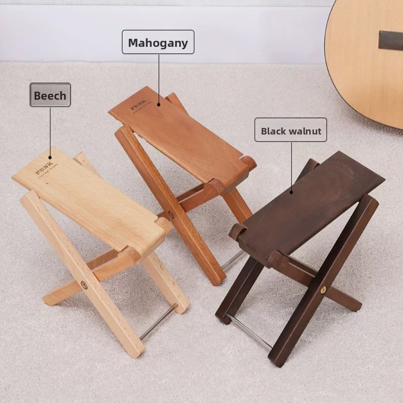 Solid Wood Folding Guitar Foot - Home Bar Stools 评论和价格