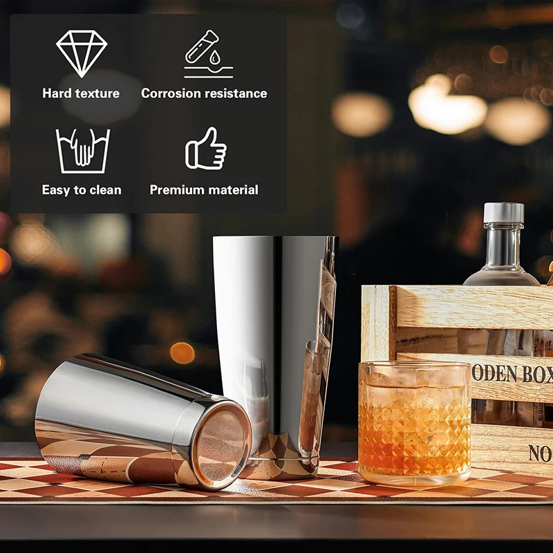 Boston Cocktail Shaker Set 18  - Boston Shaker Set 评论和价格