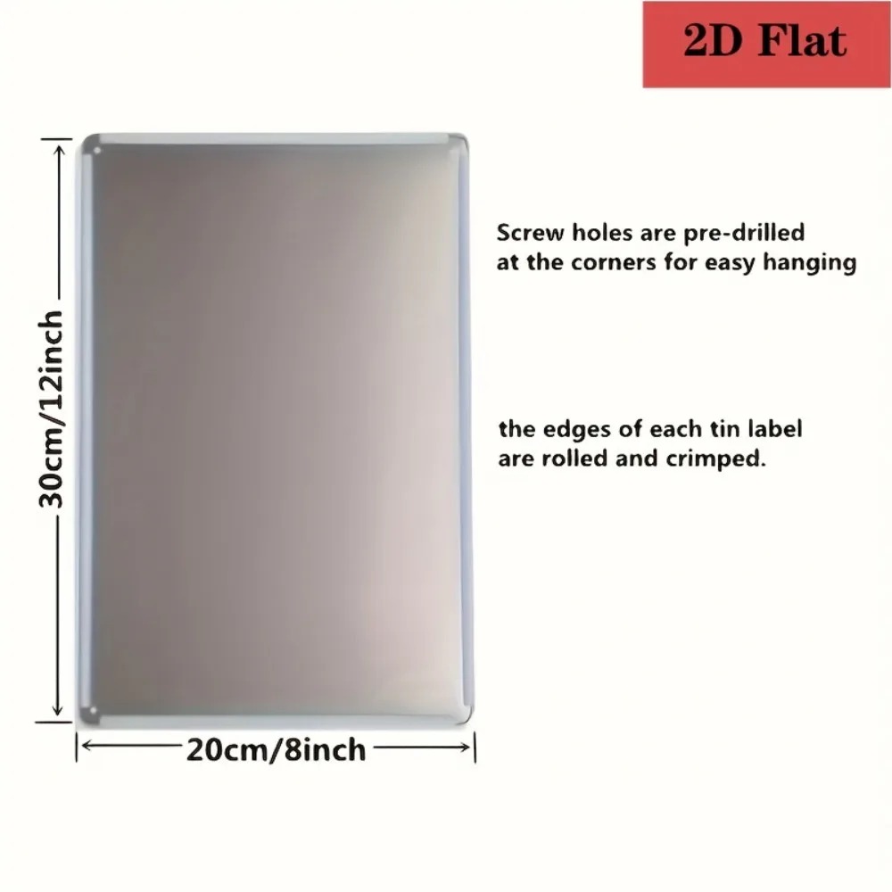 8×12Inch Customizable Metal Pl - Home Bar And Restaurant 评论和价格