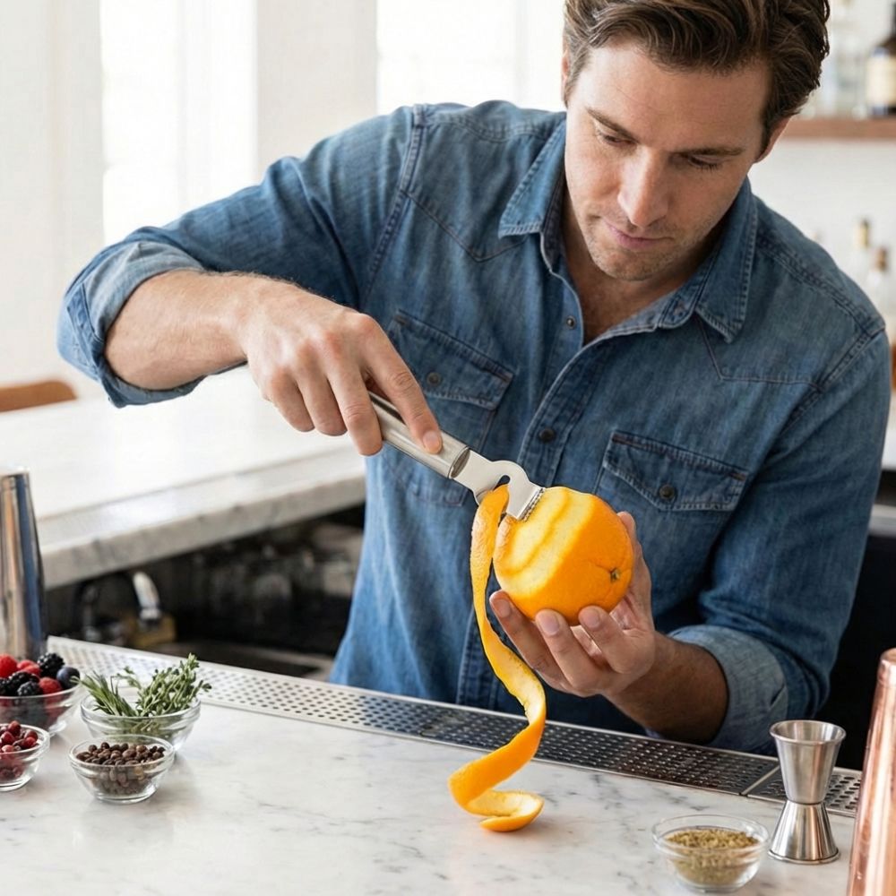 Stainless Steel Lemon Peeler W - Peeler Channel Knife 评论和价格