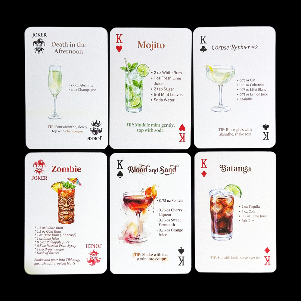 54pcs Cocktail Recipes Playing - Cocktail Recipe Book 评论和价格