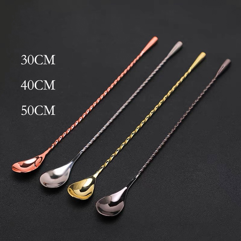 30cm/40cm/50cm Teardrop Cockta - Bar Spoon Twisted 评论和价格