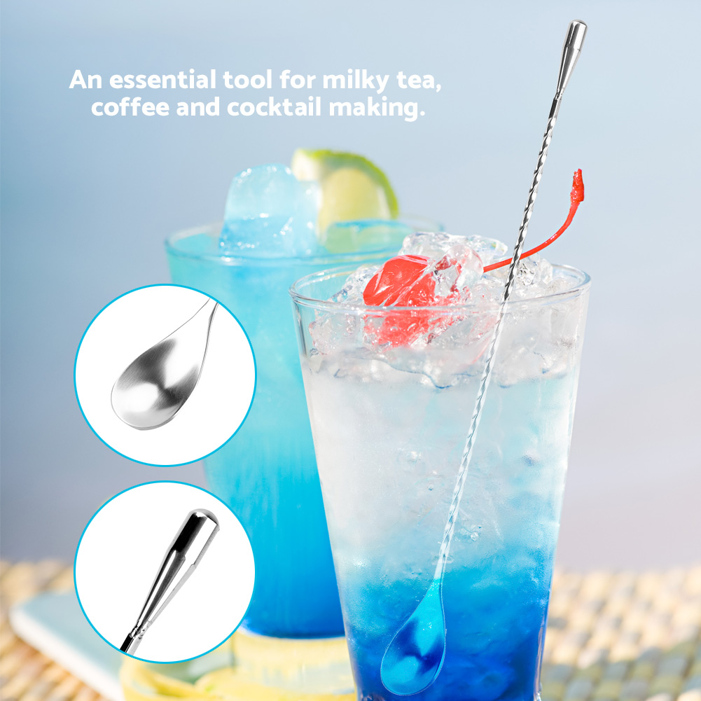 Stainless Steel Bar Spoon Long - Bar Spoon Twisted 评论和价格