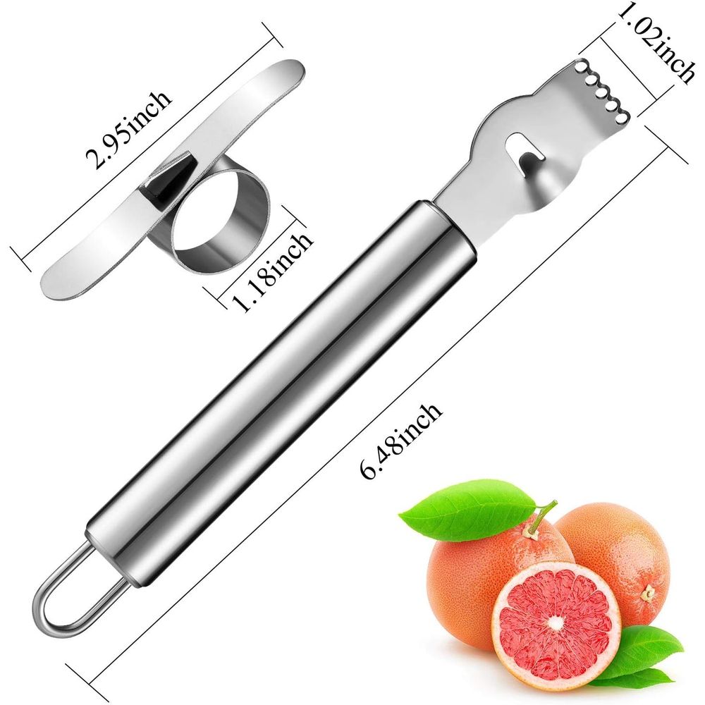 4-Piece Stainless Steel Lemon  - Peeler Channel Knife 评论和价格