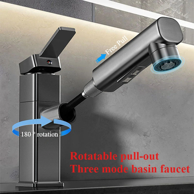 Pull Out Bathroom Faucet Hot a - Home Bar Sink 评论和价格