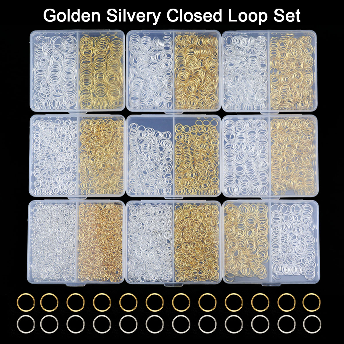 Boxed 4/5/6/7/8/10mm Gold Colo - Bar Cart Gold 评论和价格