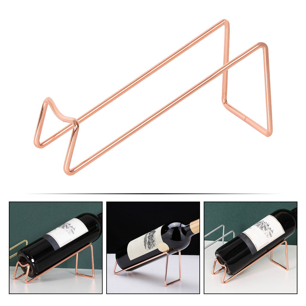 Minimalist Iron Wine Holder Si - Home Bar Stand 评论和价格