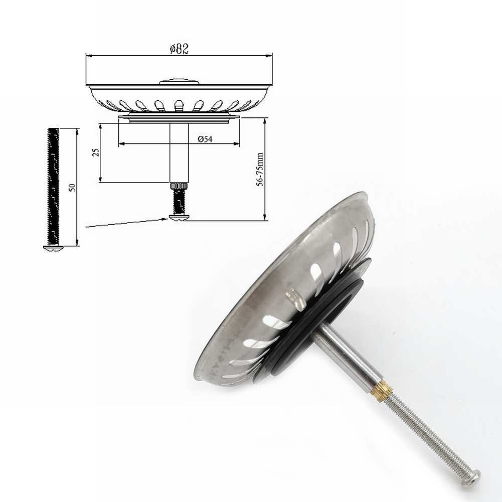 1pcs Kitchen Sink Strainer Rep - Home Bar Sink 评论和价格