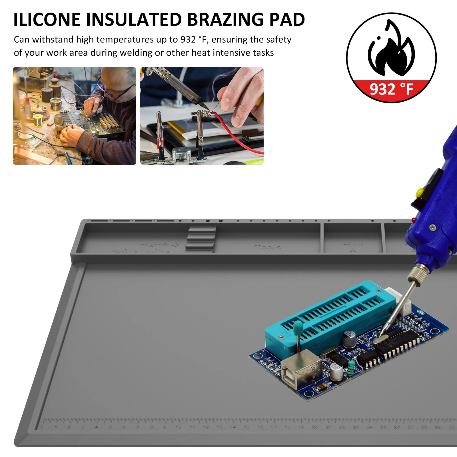 Soldering Station Mat Silicone - Bar Mat Rubber 评论和价格