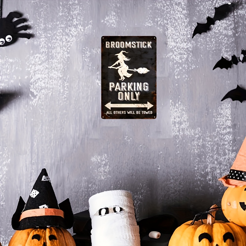 Vintage Halloween Metal Sign - - Home Bar And Kitchen 评论和价格