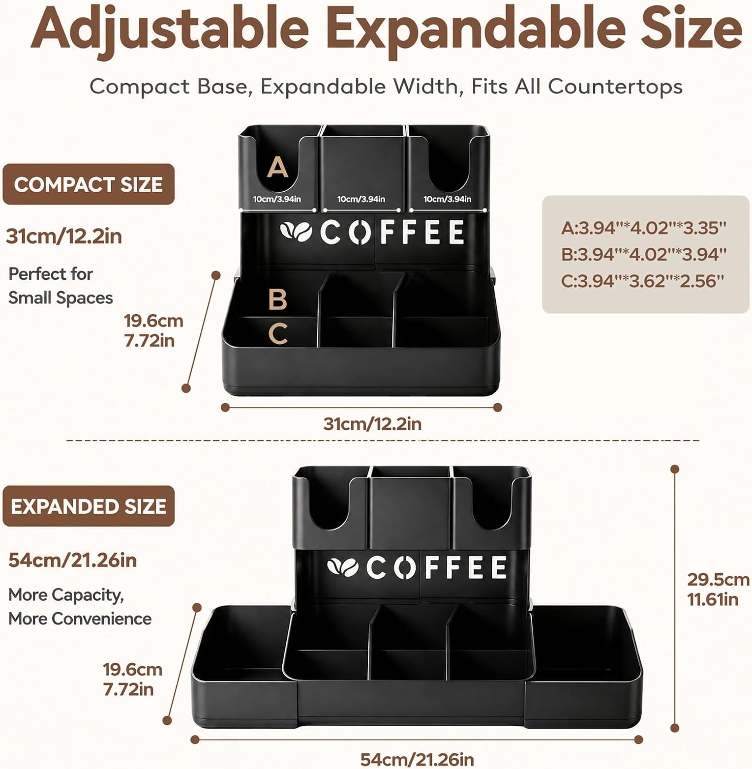 2 Tier Coffee Station Organize - Home Bar Setup 评论和价格