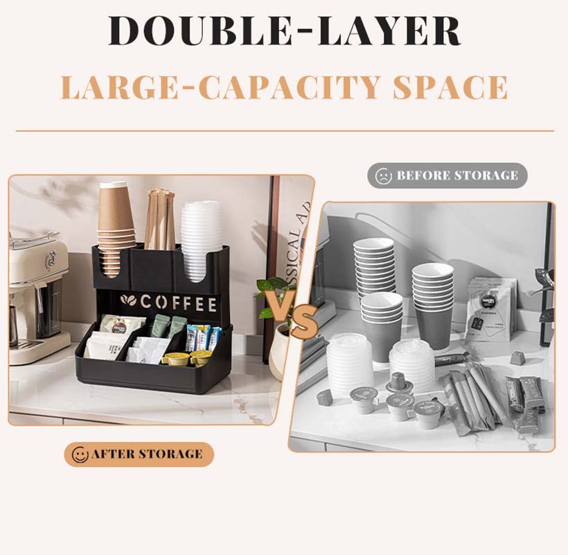 2 Tier Coffee Station Organize - Home Bar Setup 评论和价格