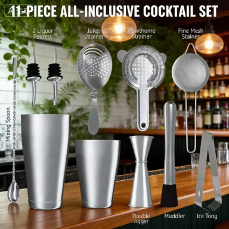stllCAMOL FACTORY 11 Pieces Si - Boston Shaker Set 评论和价格