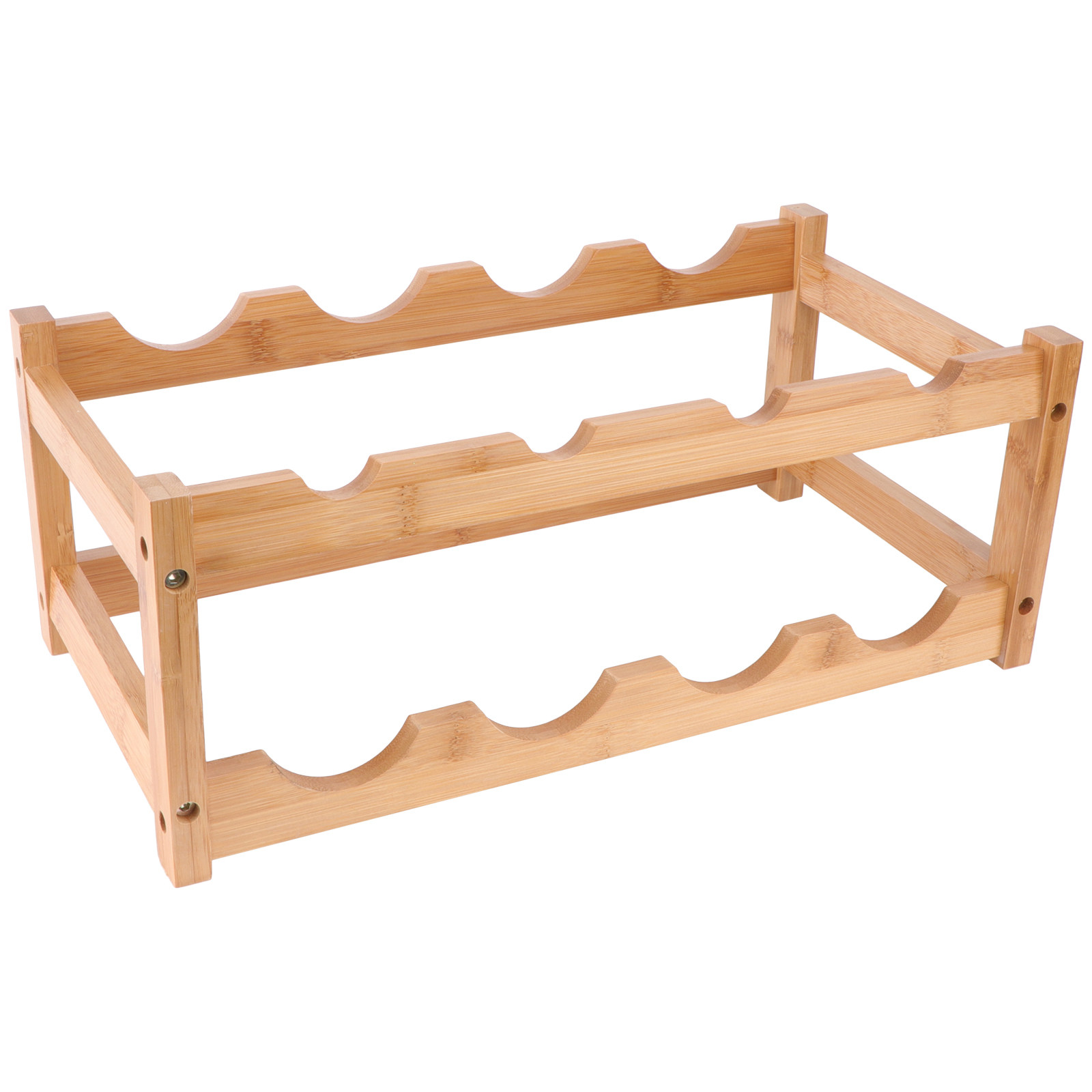 Wooden Double Layer Red Wine R - Home Bar Stand 评论和价格