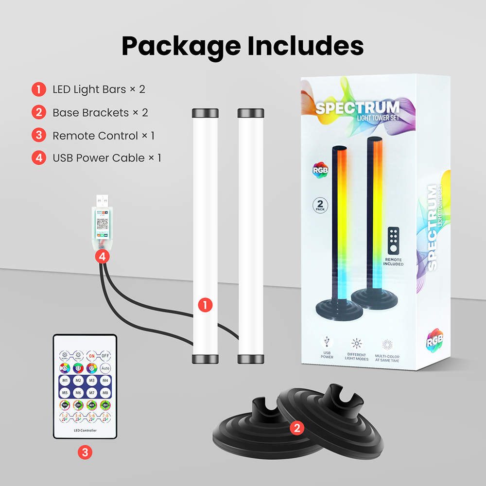 5V Smart LED Corner Floor Lamp - Home Bar And Theater 评论和价格
