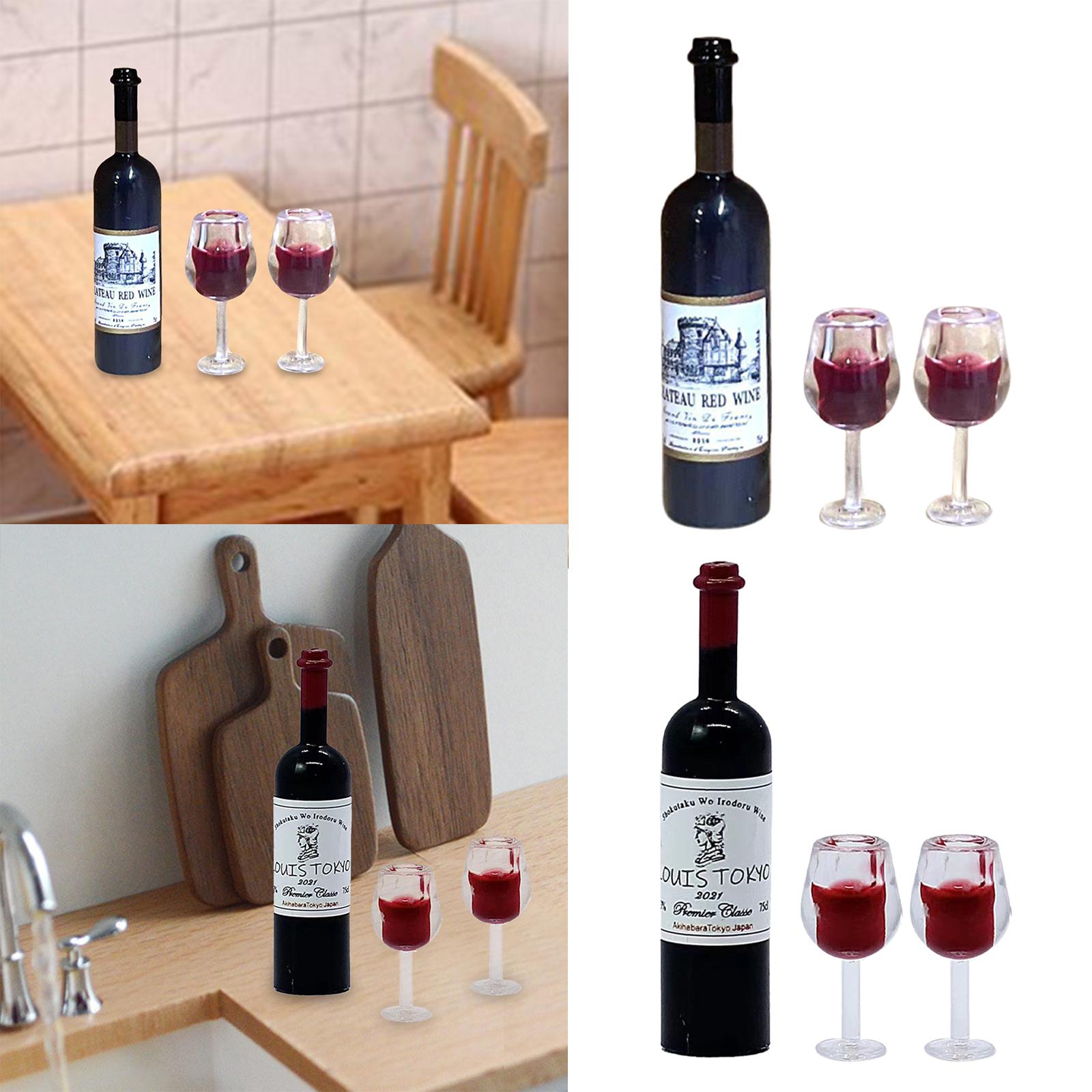 1/12 Scale Dollhouse Wine Bott - Home Bar Setup 评论和价格