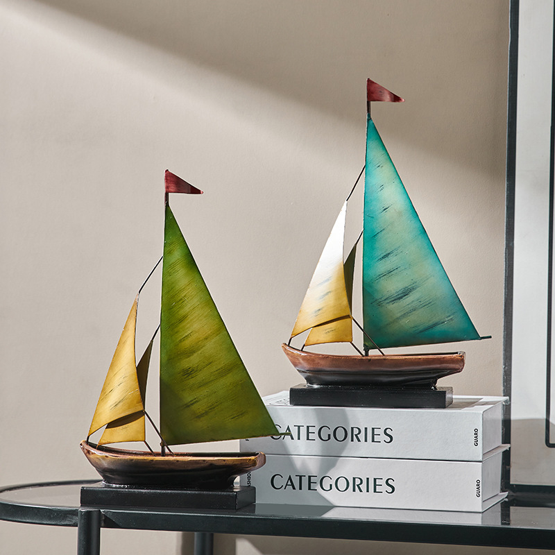 Creative Sailboat Model Orname - Home Bar Setup 评论和价格